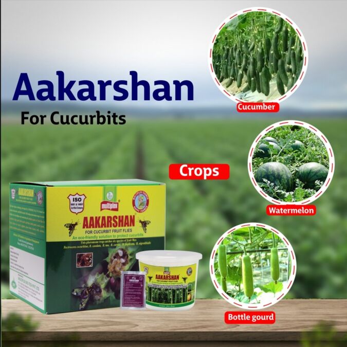 AGRIBIST | Aakarshan Pheromone trap For Cucurbits with Lure - (PACK OF 9 TRAPS, 9 LURES)