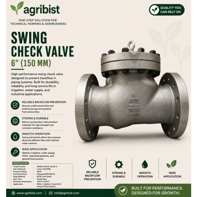 AGRIBIST | SWING CHECK VALVE 6"