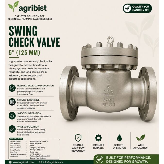 AGRIBIST | SWING CHECK VALVE 5"
