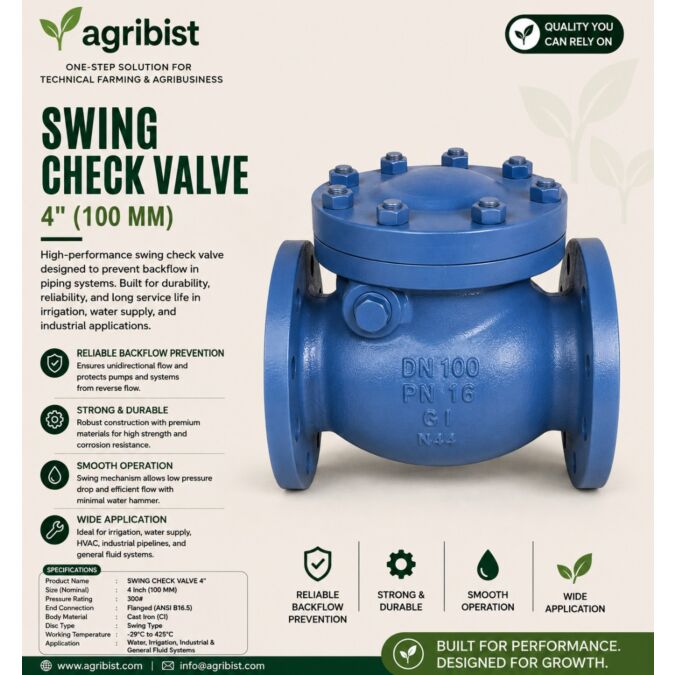 AGRIBIST | SWING CHECK VALVE 4"