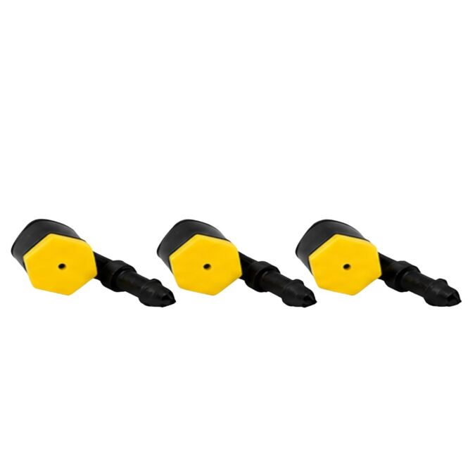 AGRIBIST | Mister - Bubbler - Lite - Telephonic Bubbler - Black & Yellow - 50 LPH - Micro Barbed Inlet - 4mm