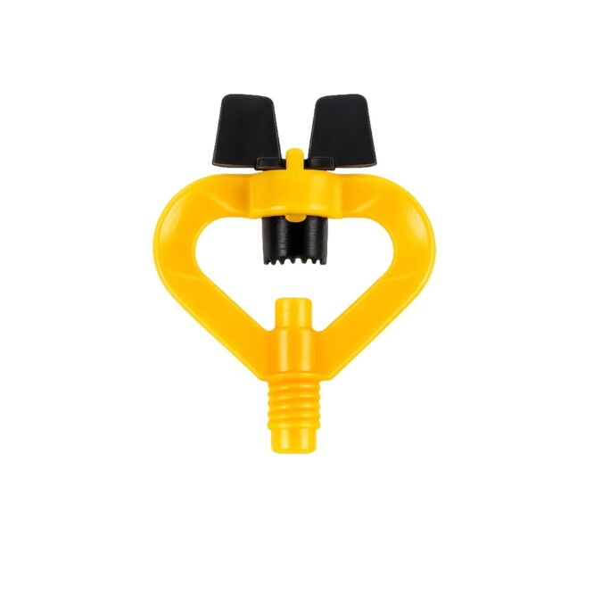 AGRIBIST | Mister - Ray Jet - Lite - Thai Jet - Full Circle (360 Deg) - Black & Yellow - 50 LPH - Micro Thread Inlet - 4mm - (Pack of 10)