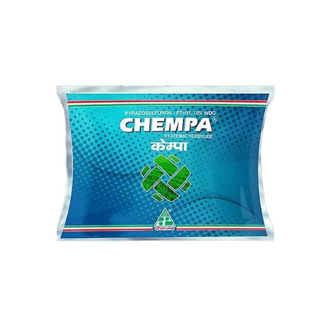 AGRIBIST | Dhanuka Chempa 70% WDG Herbicide (Pyrazosulfuron Ethyl 10% WP) 3gms
