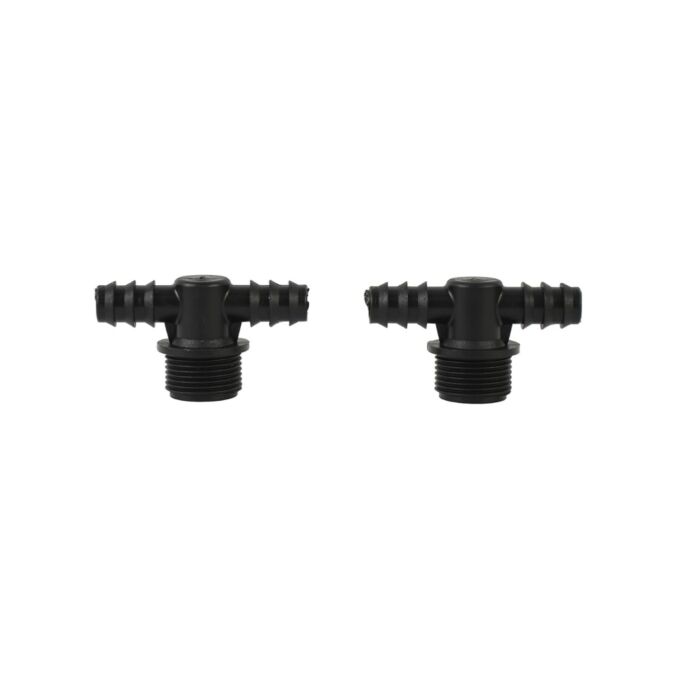 AGRIBIST Drip Fittings And Accessories - Threaded Fittings - Threaded - Lite - Riser Tee - 0.5 inch