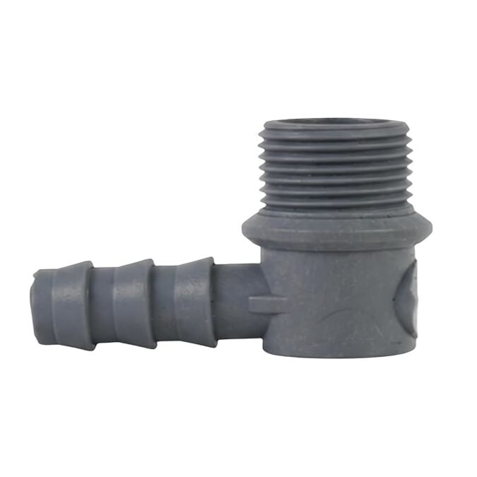 AGRIBIST | Drip Fittings And Accessories - Threaded Fittings - Threaded - Premium - Elbow - 0.5 inch x 16mm - Delrin - (Pack of 10)