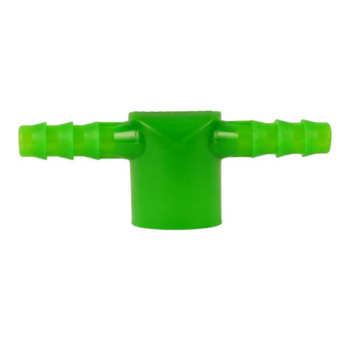  AGRIBIST Drip Irrigation Plain Socket Tee 1/2 Inch (15mm) x 16mm PVC Pasting Type Connector 16mm Drip Pipe Tee Adaptor UV Stabilized