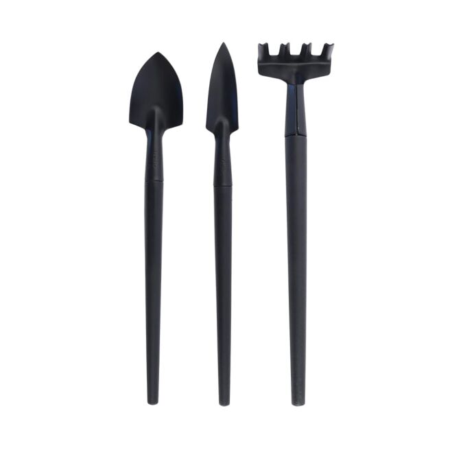 AGRIBIST | FBGT-123 Mini Garden Tool Set 3 Pcs with Shovel Trowel and Hand Cultivator Alloy Steel Durable Heavy Duty Plant Tools Kit for Home Gardening Indoor & Outdoor Plants (Multicolor)