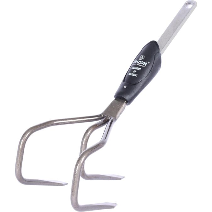 AGRIBIST | FPCH-3031 CQ Hand Cultivator Without Handle with 3 Prong Gardening Tool for Cultivating Digging Pot Mixing Weeding Home Garden & Agriculture (Pack of 1)