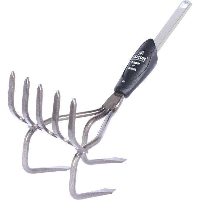 AGRIBIST | FPCR-3041CQ Hand Culti-Rake Without Handle Garden Hoe Manual Weeder for Aerating & loosening Soil Gardening Cultivator Tool for Home Gardens & Agriculture (Pack of 1)
