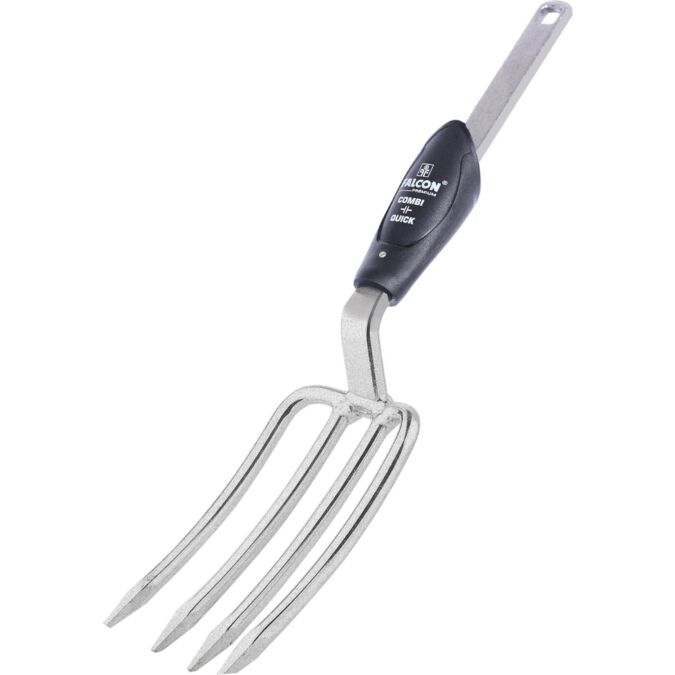AGRIBIST | FPDF-8901CQ Garden Fork Without Handle Heavy Duty 4 Teeth Digger Manual Hand Weeding Tool for Indoor and Outdoor Home Gardens & Lawn Digging Bar (Pack of 1)