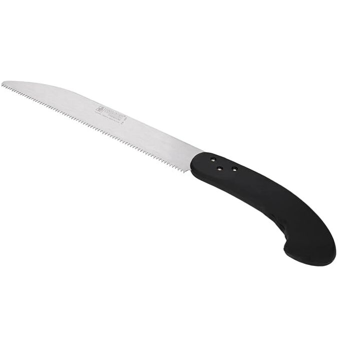 AGRIBIST FS-333 Pruning Saw with Curved Steel Blade Comfortable Gri Heavy Duty Multi-Purpose Tree & Wood Cutter Handheld Gardening Tool for Home Garden Cutting and Trimming