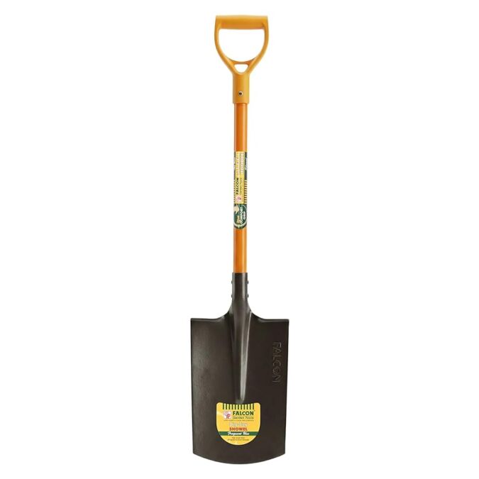 ARGIBIST | FSS-4000 Garden Shovel with D Handle and Stainless Steel Square Head Heavy Duty Lightweight Outdoor Gardening Tool for Agriculture Digging Soil Planting & Transplanting