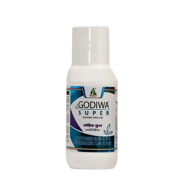 AGRIBIST | Dhanuka Godiwa Super Fungicide (Azoxystrobin 18.2% + Difenoconazole 11.4% SC) 200ML