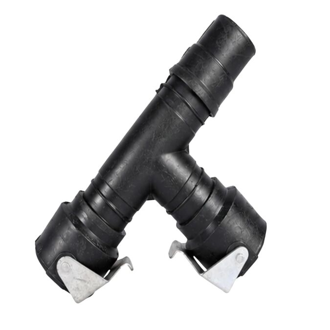 AGRIBIST | HDPE Sprinkler Pipe Fittings - Single Clamp - C-type - 2 Inch - TEE (PACK OF 5)