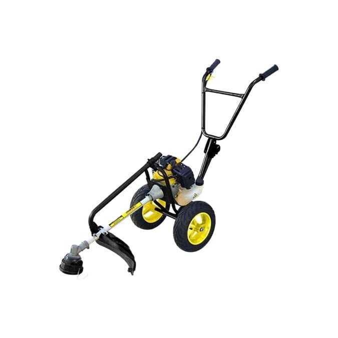 AGRIBIST|BRUSHCUTTER-BAFFLE REAPER-WEEDER,STRAIGHT SHAFT,TROLLY-TYPE