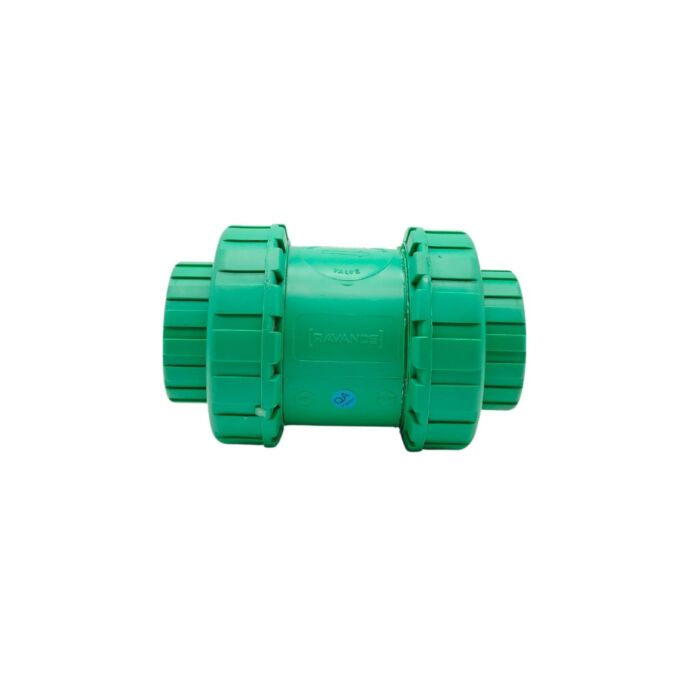 AGRIBIST | RAVANDS - Non - Return Valve (NRV) - Plastic - 2 inch (63mm) - Ball Check - Double Union - Threaded End - (FxF)