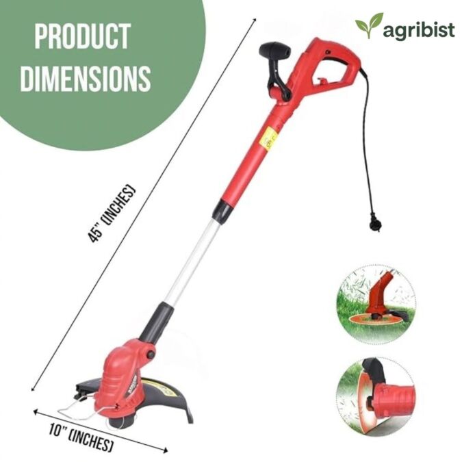 FEGT-138 Electric Grass Trimmer 350W Weed Remover Machine Heavy Duty Lightweight Brush Cutter Tool for Garden and Yard (Pack of 25 )
