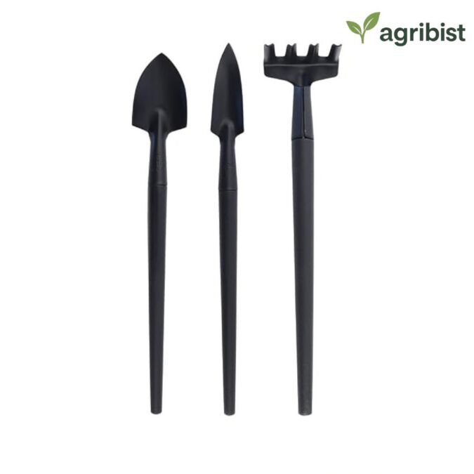  FBGT-123 Mini Garden Tool Set 3 Pcs with Shovel Trowel and Hand Cultivator Alloy Steel Durable Heavy Duty Plant Tools Kit for Home Gardening Indoor & Outdoor Plants (Multicolor) (Pack of 50)