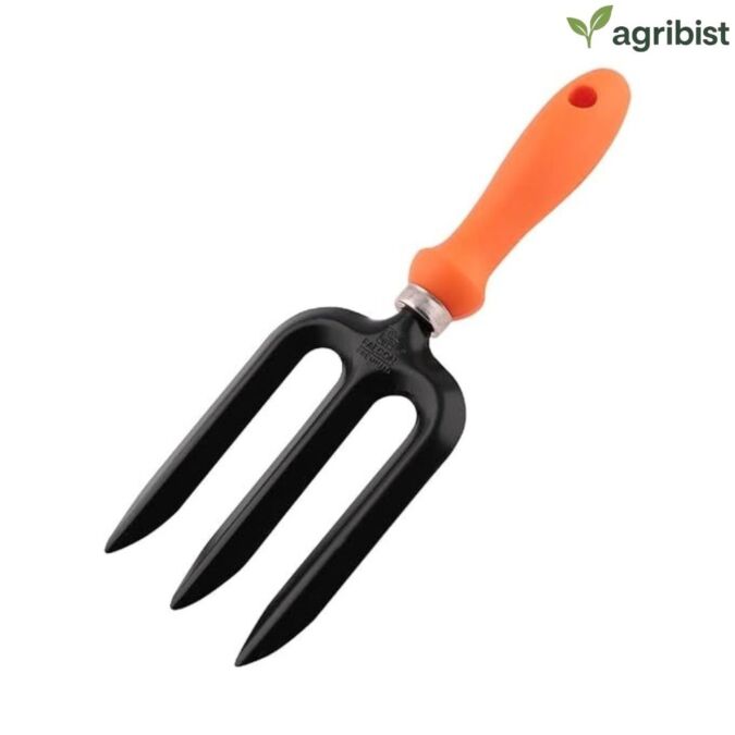 FWF-102 Weeding Fork with Comfortable PVC Grip Stainless Steel Handheld Multipurpose Weeder Gardening Tool for Home Outdoor Garden Planting Weeding and Digging Soil (Multicolor) (Pack of 50)