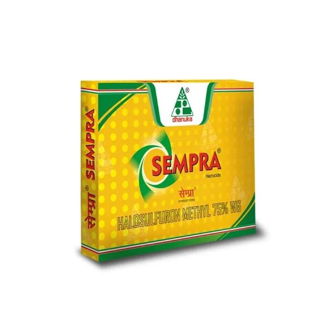 AGRIBIST | Sempra Herbicide – Halosulfuron Methyl 75% WG – Protects Crops from Weeds 36gms