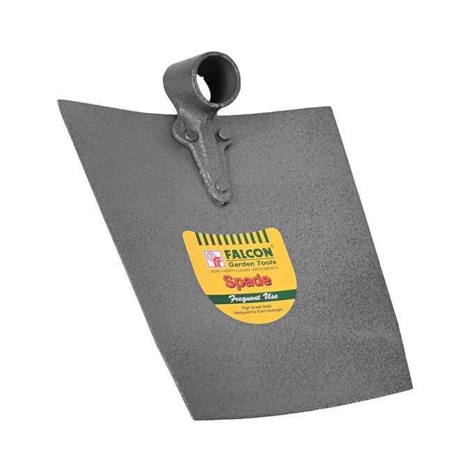 AGRIBIST |SPK-1000 Steel Spade Blade Phawda Agriculture Equipment for Digging & Weeding Comfort Grip Handle Garden Tool for Home Gardening Farm Lands (Pack of 1, Without