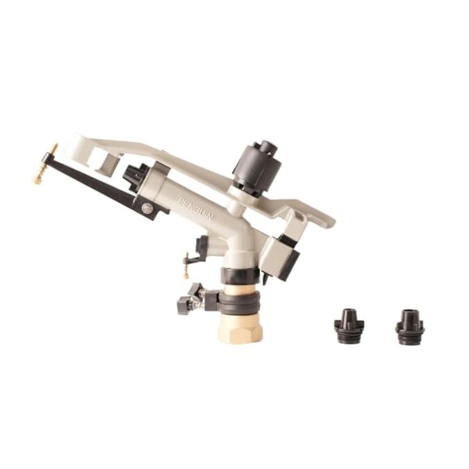 AGRIBIST | Sprinkler - Rain Gun - Penguin - HT-40G - 60-80 Feet Radius - 1.25 inch (40mm) (F-THD) - Adjustable - Part/Full Circle (Pack of 3)