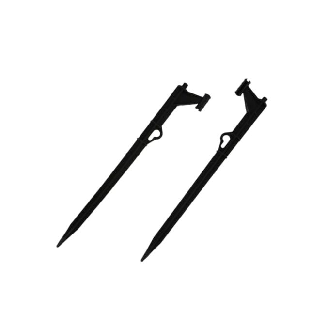 AGRIBIST Sprinkler Stake 1 Feet with Micro Tube Holder & Clip Hammer Stick Plastic Support Stake for Micro Sprinkler Drip Irrigation Garden Nursery Greenhouse & Agriculture (Pack of 10)