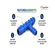 Drip Fittings And Accessories - Barbed Fittings - Lite - Reducing Tee - 16mm x 12mm x 16mm - (Pack of 500)