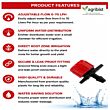 Drip Irrigation Accessories - Dripper - Adjustable DRIPPER - RED - (0-70lph) - drip Irrigation dripper - Used in Farm, Garden etc (Pack of 500)