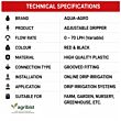 Drip Irrigation Accessories - Dripper - Adjustable DRIPPER - RED - (0-70lph) - drip Irrigation dripper - Used in Farm, Garden etc (Pack of 500)