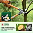 SPLS-7006 Professional Lopper Shear with Non Stick Coating Blade Garden Pruner Tree Hedge Branch Cutter Garden Loop Pruning Tool (Pack of 1, 380mm, Yellow and Black) (Pack of 25)