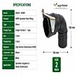 HDPE Sprinkler Pipe Fittings - Single Clamp - C - type - 2 Inch - ELBOW (PACK OF 10)