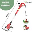 FEGT-138 Electric Grass Trimmer 350W Weed Remover Machine Heavy Duty Lightweight Brush Cutter Tool for Garden and Yard (Pack of 25 )