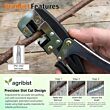 FPGT-2002 Grafting Tool with Slot Graft Blade Plant Cutter Stainless Steel Heavy Duty Trimmer ABS Handle Heavy Duty Gardening Tool for Branches Stems Home Garden & Agriculture (Multicolor) (Pack of 25 )