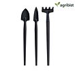  FBGT-123 Mini Garden Tool Set 3 Pcs with Shovel Trowel and Hand Cultivator Alloy Steel Durable Heavy Duty Plant Tools Kit for Home Gardening Indoor & Outdoor Plants (Multicolor) (Pack of 50)