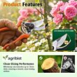  Procut Pruning Secateurs with 15mm Cutting Capacity Stainless Steel Handle and Soft TRP Grip Heavy Duty Pruner Gardening Scissor Plant and Branch Cutter Shears Tool for Home Garden (Multicolor) (Pack of 25)