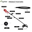 ‎1000W Electric Grass Trimmer FEGT-1400 (Pack of 25 )