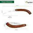 FFS-300 Foldable Hand Pruning Saw Heavy Duty with Curved Blade Handsaw for Trees Wood Cutting Camping Gardening Work Hiking Landscaping Tree Trimming (Pack of 50)