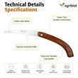 FFS-300 Foldable Hand Pruning Saw Heavy Duty with Curved Blade Handsaw for Trees Wood Cutting Camping Gardening Work Hiking Landscaping Tree Trimming (Pack of 50)