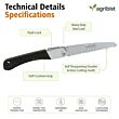 FPS-21 Hand Pruning Saw Heavy Duty with Carbon Steel Blade Handsaw for Trees Wood Cutting Camping Gardening Work Tree Trimming (Pack of 25)