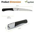 FPS-21 Hand Pruning Saw Heavy Duty with Carbon Steel Blade Handsaw for Trees Wood Cutting Camping Gardening Work Tree Trimming (Pack of 25)