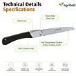  FPS-21 Hand Pruning Saw Heavy Duty with Carbon Steel Blade Handsaw for Trees Wood Cutting Camping Gardening Work Tree Trimming (Pack of 25)