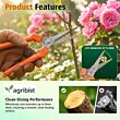  FTS-808 Thinning Scissors with Nylon handle and safety lock Stainless Steel Long Blade Comfortable Grip Heavy Duty Multipurpose Use Tool For Home Gardening Trimming Wool Shearing (Multicolor) (Pack of 50)
