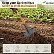 FSS-4000 Garden Shovel with D Handle and Stainless Steel Square Head Heavy Duty Lightweight Outdoor Gardening Tool for Agriculture Digging Soil Planting & Transplanting Weeding (Multicolor) (Pack of 25)