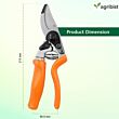 REVOCUT Pruning Shears with Comfortable PVC Grip Handle Heavy Duty Handheld Pruner Gardening Scissor Plant and Branch Cutter Shears Tool for Home Garden (Multicolor) (Pack of 25)