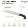  FPSN-303 Hand Pruning Saw Heavy Duty with Carbon Steel Blade Handsaw for Trees Wood Cutting Camping Gardening Work Tree Trimming (Pack of 50)