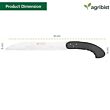 FPSN-303 Hand Pruning Saw Heavy Duty with Carbon Steel Blade Handsaw for Trees Wood Cutting Camping Gardening Work Tree Trimming (Pack of 50)