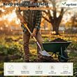 FSS-4001 Garden Shovel with D Handle and Stainless Steel Square Head Heavy Duty Lightweight Outdoor Gardening Tool for Agriculture Digging Soil Planting & Transplanting Weeding (Multicolor) (Pack of 50)