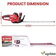  Watt Electric Hedge Trimmer 60cm Blade Cutting Length with Mechanical Brake & Extended Reach for Trimming Shrubs Small Trees (FEHT-2670) (Pack of 25)