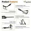 FPCH-3071CQ Weeding Cultivator Without Handle Garden Hoe Manual Hand Weeder for Weeding hoeing Trenching Gardening Tool for Home Gardens & Agriculture (Pack of 25)